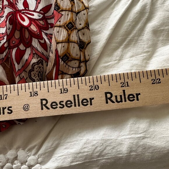 Tommy Hilfiger Women's Boho Floral Off-Shoulder Peasant Blouse Top L - Picture 7 of 10